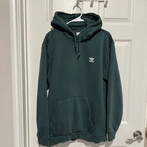 Adidas Men's Dark Green Hoodie